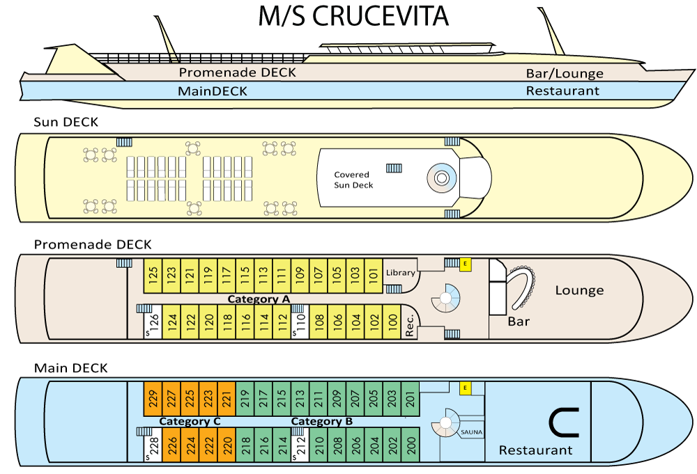 MS Crucevita Deck Plan
